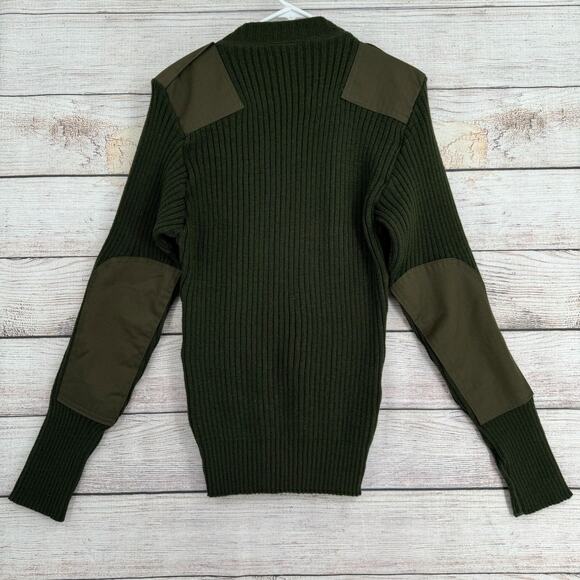 Defense Logistics Agency Valor Rib Knit Commando Shirt Sweater Men's 40 Green‎ - Picture 2 of 10